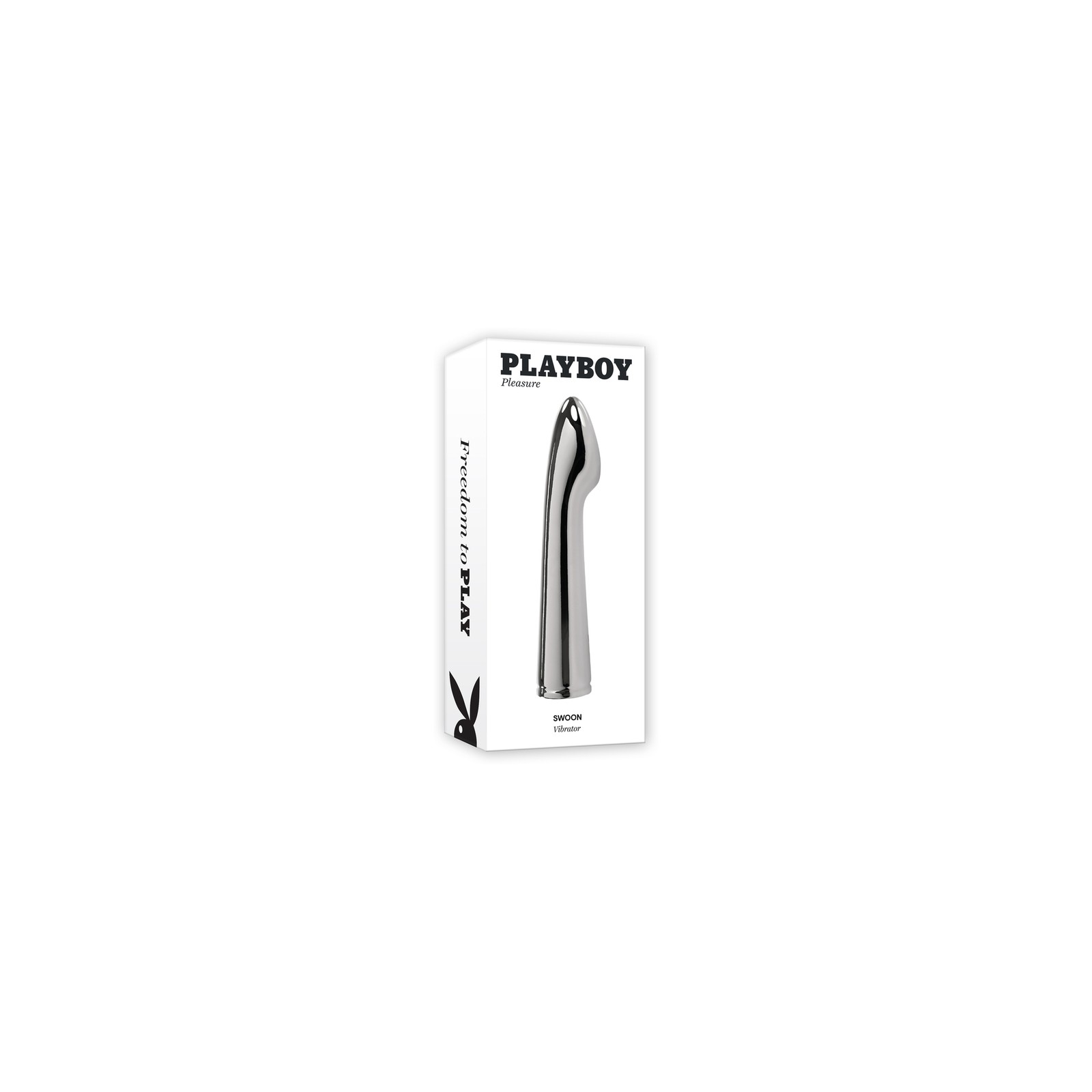 Vibrador Recargable de Aluminio Platino Playboy Swoon