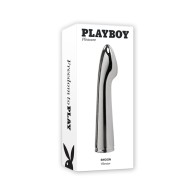 Playboy Swoon Rechargeable Aluminum Vibrator Platinum