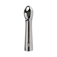 Playboy Swoon Rechargeable Aluminum Vibrator Platinum