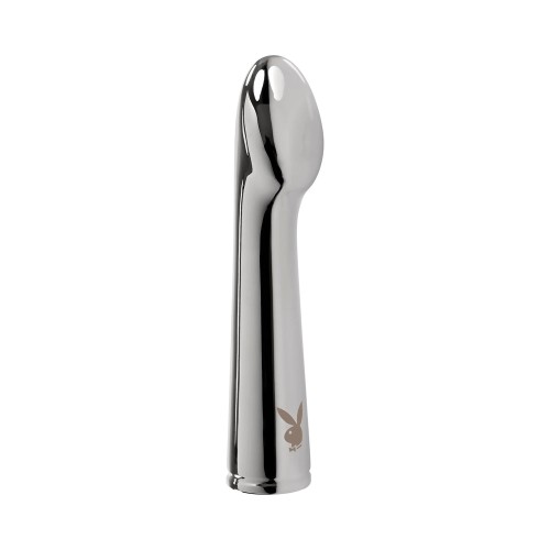 Vibrador Recargable de Aluminio Platino Playboy Swoon