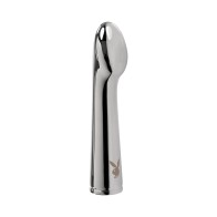 Vibrador Recargable de Aluminio Platino Playboy Swoon