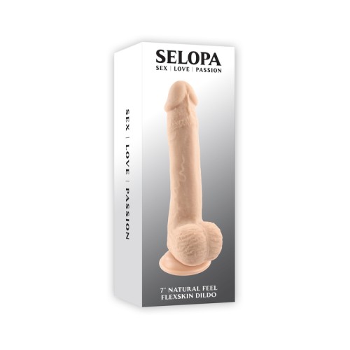 Selopa Natural Feel Flexskin Bendable Dildo 7 in.