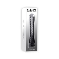 Vibrador Recargable Selopa Silverado ABS y Silicona Plateado/Negro