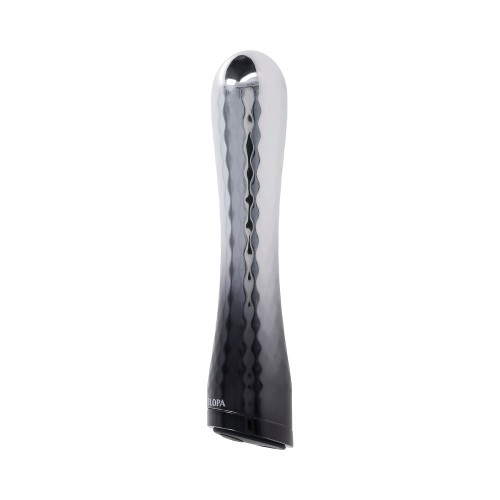 Vibrador Recargable Selopa Silverado ABS y Silicona Plateado/Negro