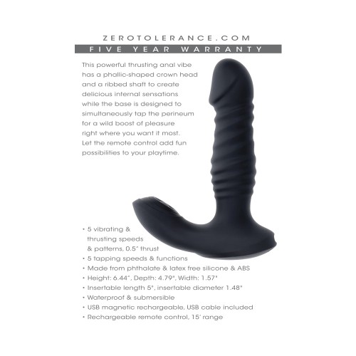 Zero Tolerance Striker Thrusting Anal Vibe