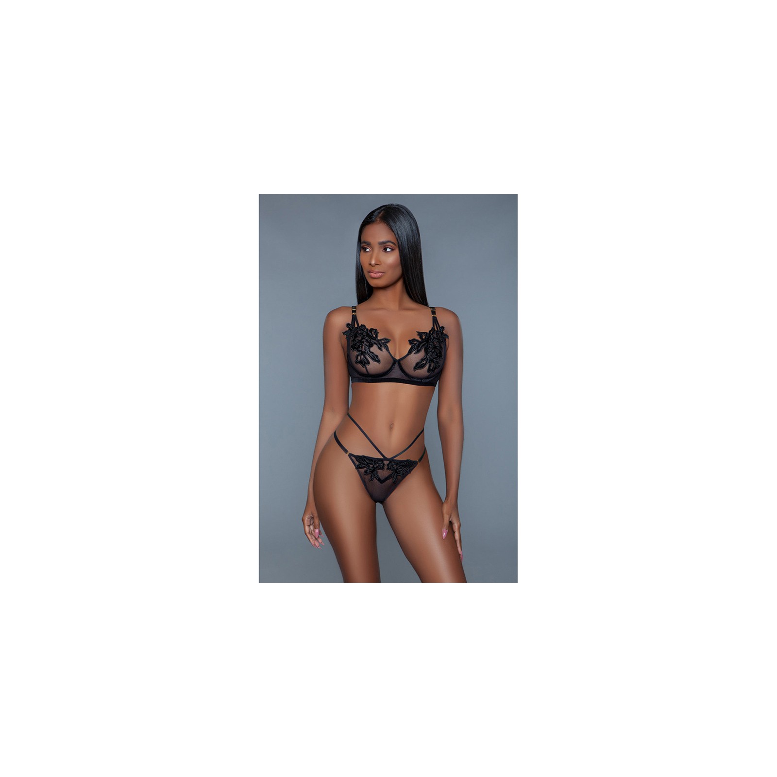 BeWicked Evangeline Set Black M L