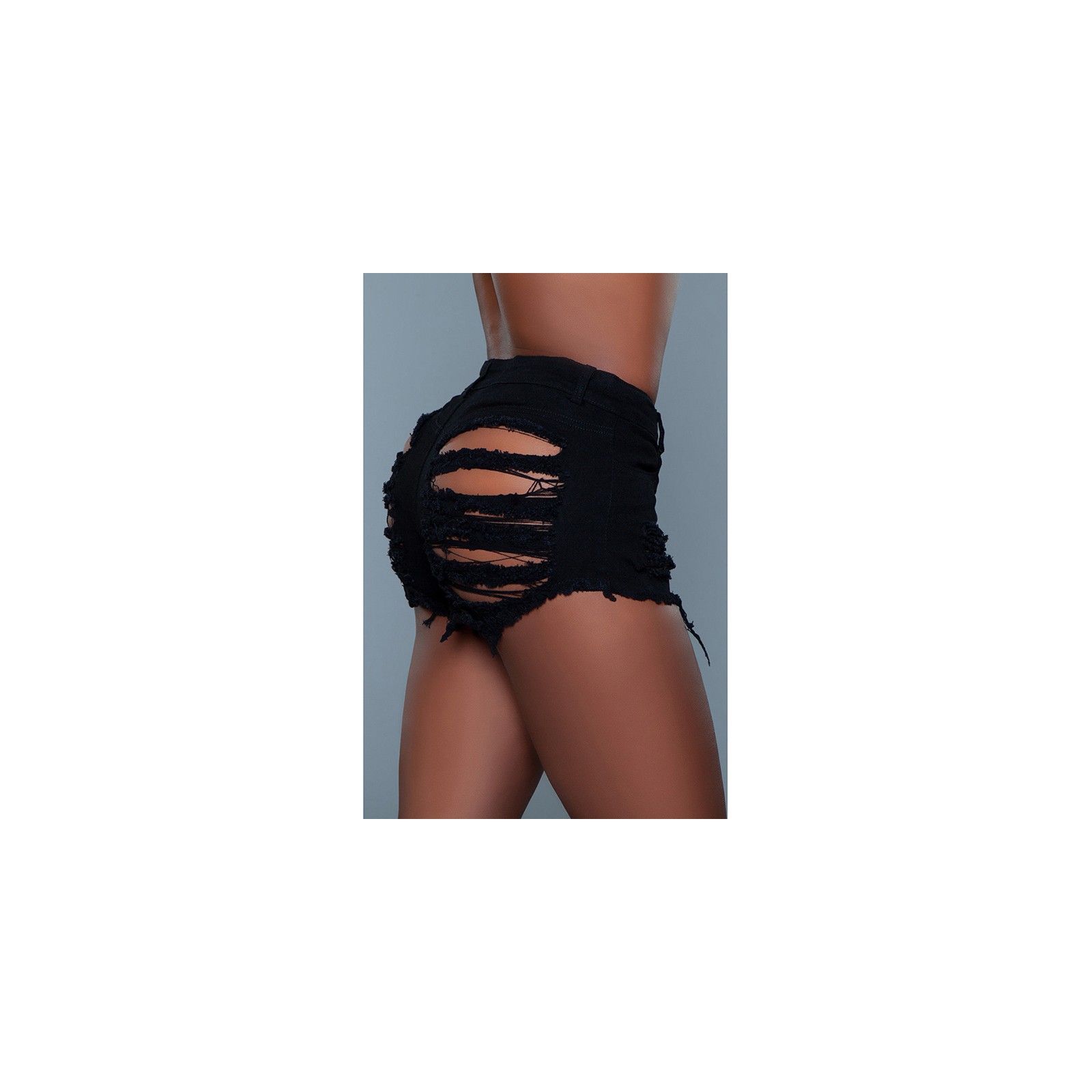 BeWicked Curves For Days Denim Shorts Black