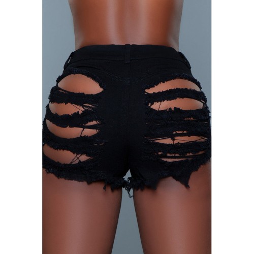 BeWicked Curves For Days Denim Shorts Black