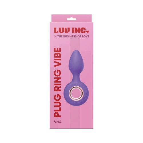 Anillo Vibrador Plug Anal Luv Inc VR14 Púrpura