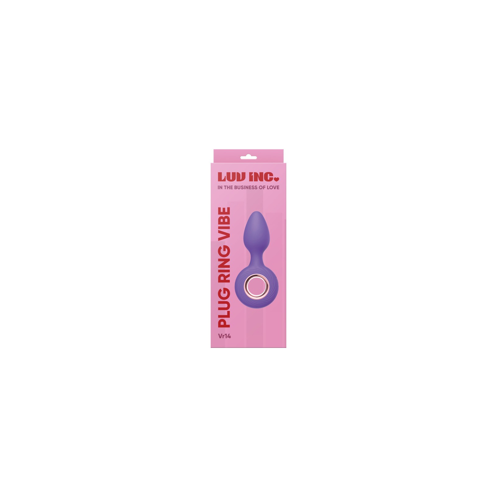 Anillo Vibrador Plug Anal Luv Inc VR14 Púrpura