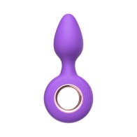 Anillo Vibrador Plug Anal Luv Inc VR14 Púrpura