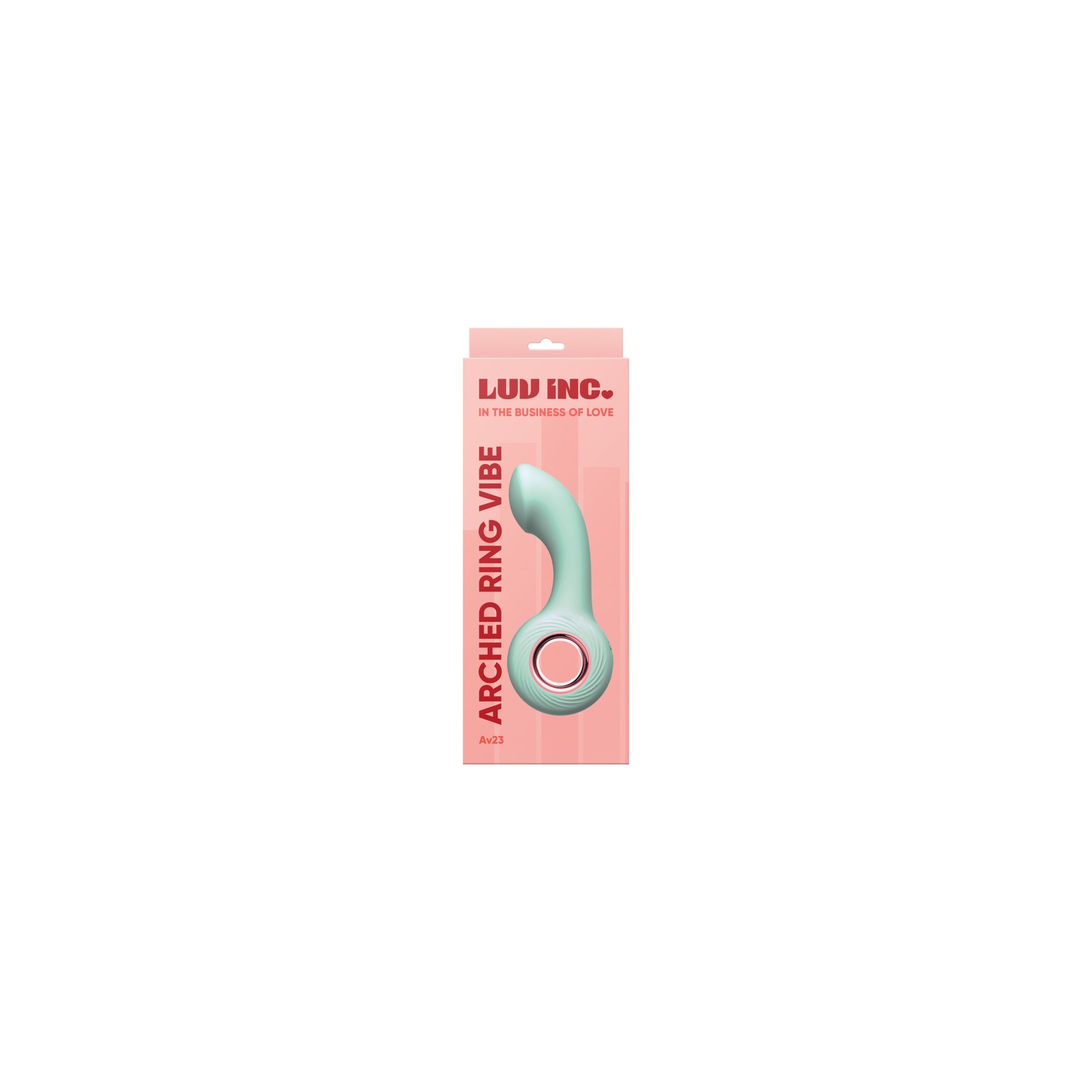 Vibrador de Anillo Arqueado Luv Inc Av23 Verde - Estimulación Única del Punto G