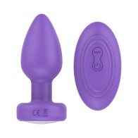 Luv Inc PR17 Remote Vibrating Plug Purple - Ultimate Pleasure