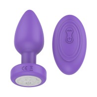 Luv Inc PR17 Remote Vibrating Plug Purple - Ultimate Pleasure