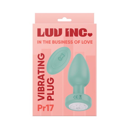 Plug Vibrador Pr17 con Control Remoto de Luv Inc - Disfrute Mejorado