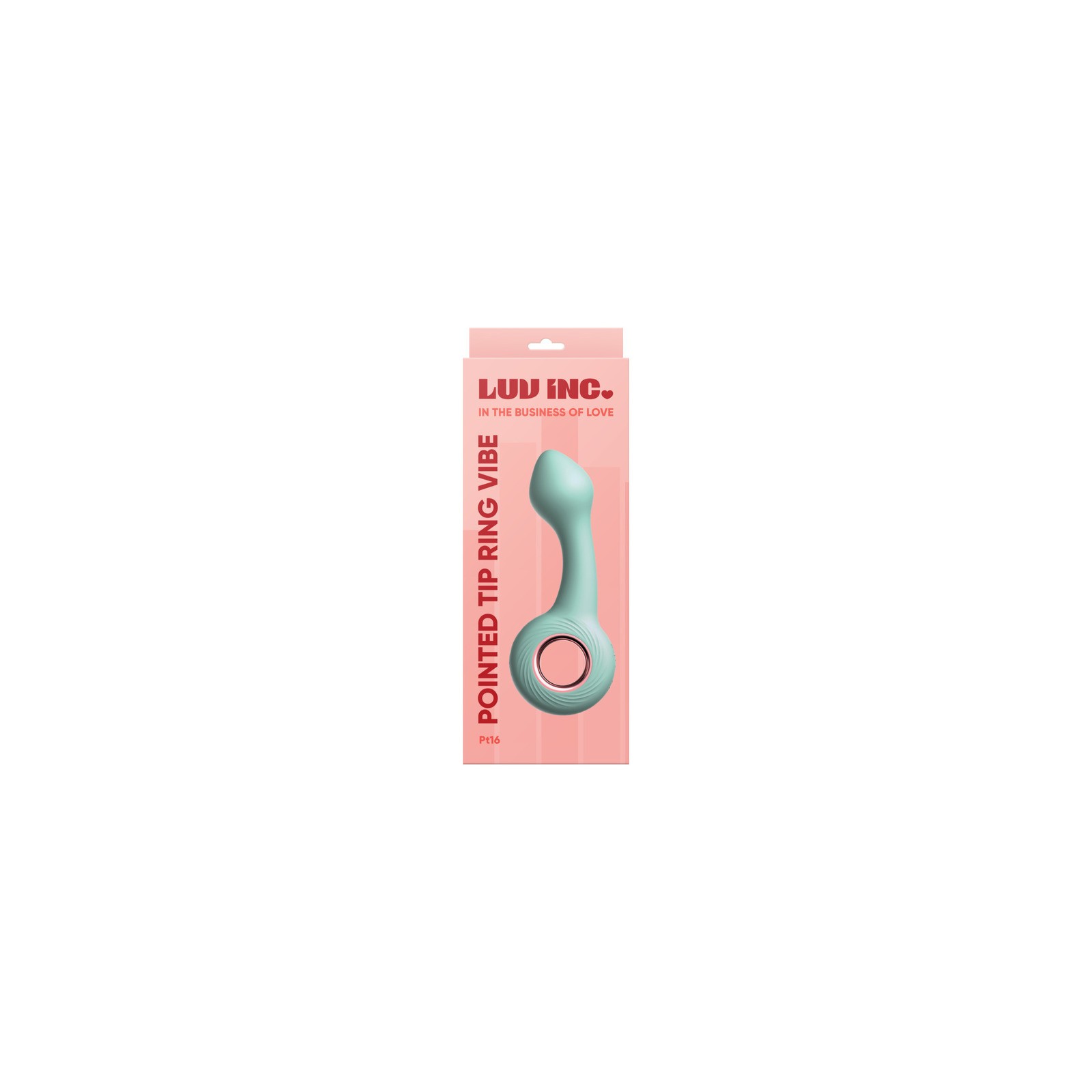 Vibrador de Anillo con Punta Puntiaguda Luv Inc Pt16 Verde - Placer Dirigido para el Punto G