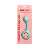 Vibrador de Anillo con Punta Puntiaguda Luv Inc Pt16 Verde - Placer Dirigido para el Punto G