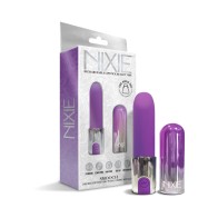 Nixie Smooch Lipstick Vibrator - Rechargeable Purple