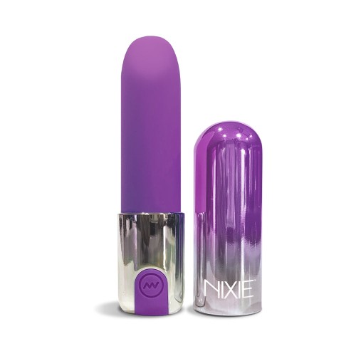 Vibrador en Forma de Labial Nixie Smooch - Recargable Púrpura