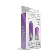 Nixie Smooch Lipstick Vibrator - Rechargeable Purple