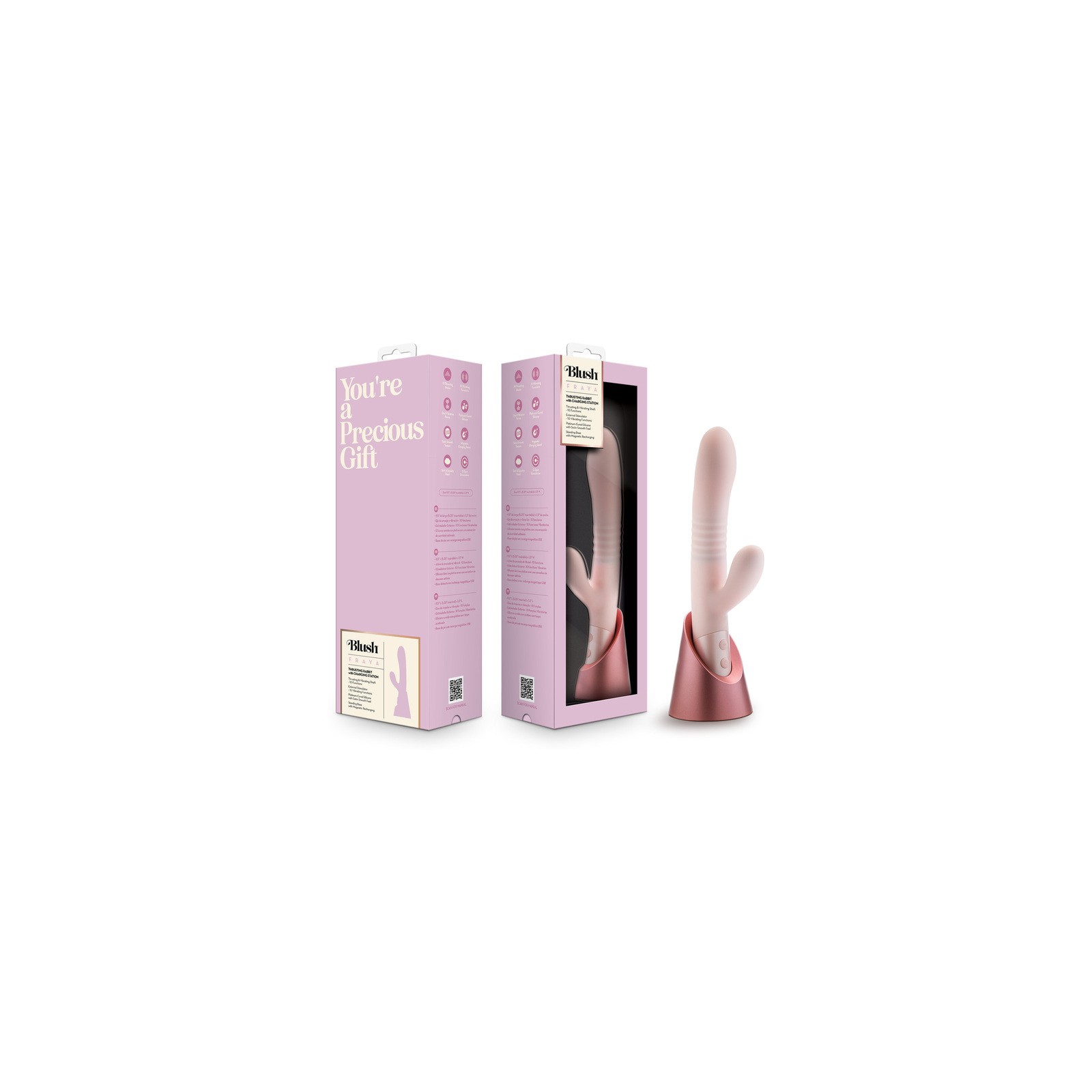 Blush Fraya Pink Rabbit Vibrator - Ultimate Dual Stimulator