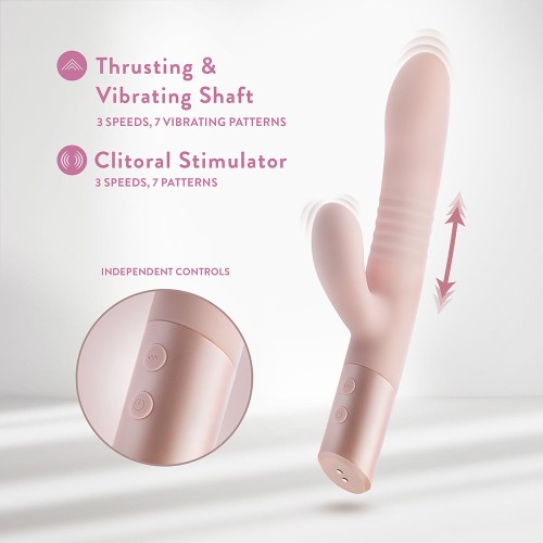 Vibrador Conejito Rosa Blush Fraya - Estimulador Dual Definitivo