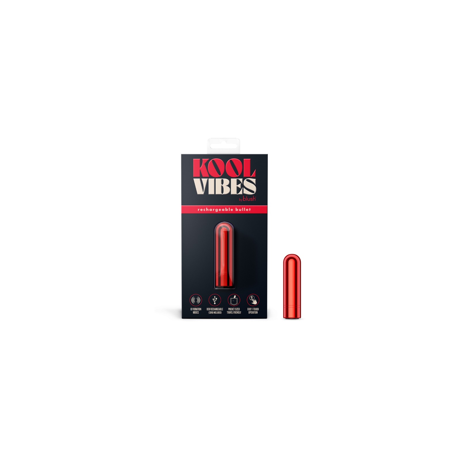 Kool Vibes Bullet Mini Recargable Cereza