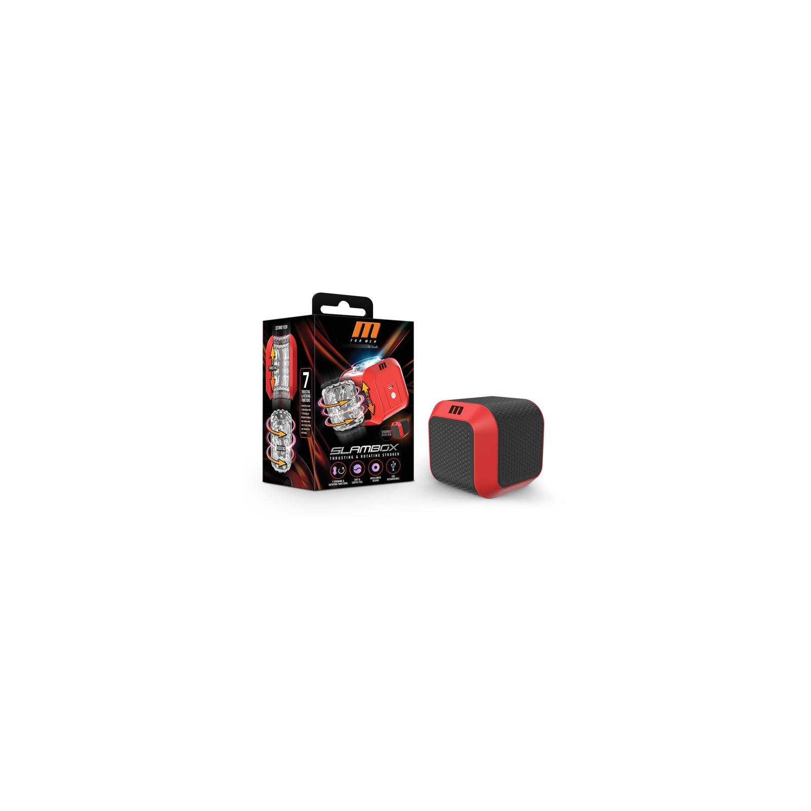 M for Men SlamBox Rojo - Placer Masculino Supremo