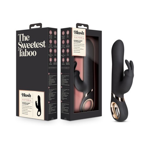 Blush Victoria Black Gyrating Rabbit Vibrator