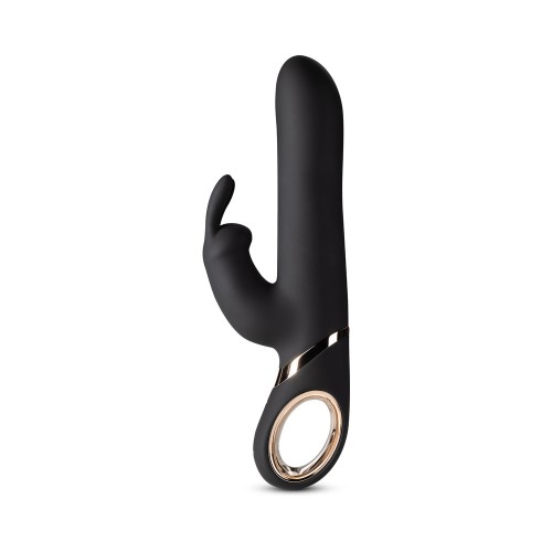 Blush Victoria Black Gyrating Rabbit Vibrator