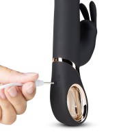 Blush Victoria Black Gyrating Rabbit Vibrator