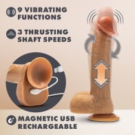 Dildo Silicona Dr. Phillips de 8.5 pulgadas Beige