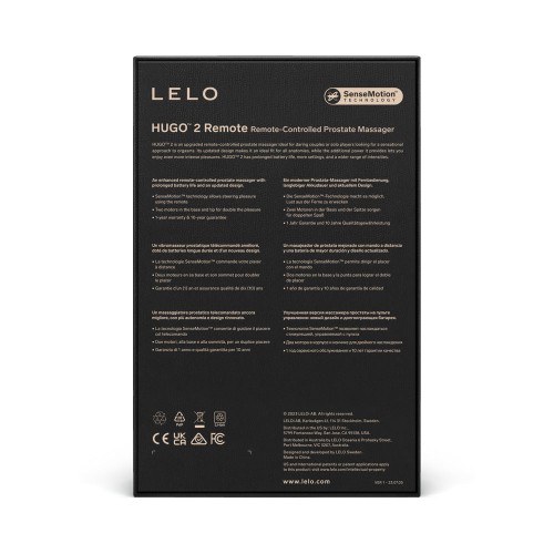 LELO HUGO 2 Masajeador Prostático con Control Remoto