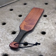 Leather Wrapped Spanking Paddle - Impact Play