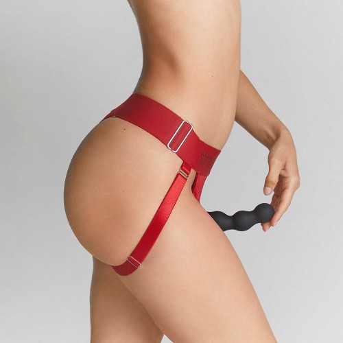 Lencería de Arnés Única Strap-On-Me Roja