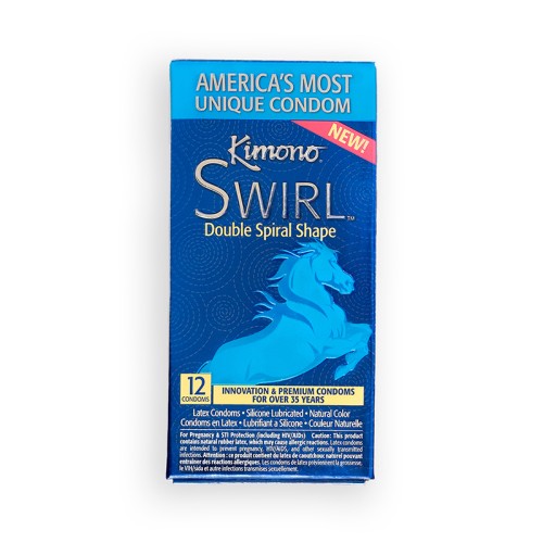 Paquete de 12 Condones Kimono Swirl