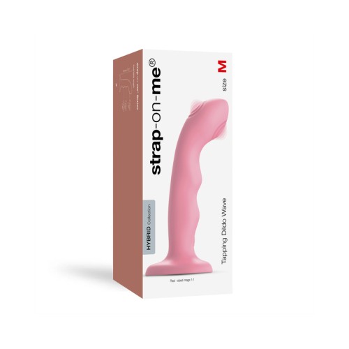 Dildo Strap-On-Me con Vibración de Golpeteo Doble