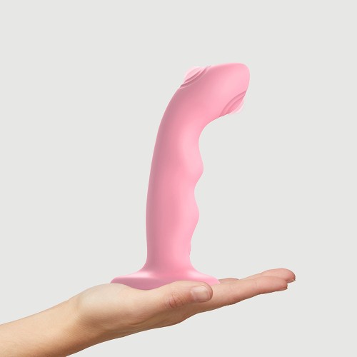 Dildo Strap-On-Me con Vibración de Golpeteo Doble