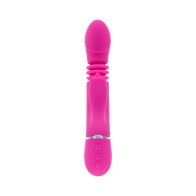 Evolved Pink Dragon Rechargeable Thrusting Dual Stimulator