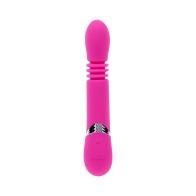 Evolved Pink Dragon Rechargeable Thrusting Dual Stimulator