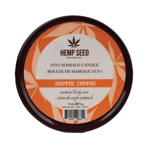 Earthly Body Hemp Seed 3-in-1 Massage Candle