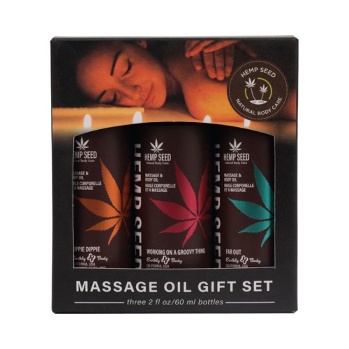 Hemp Seed Massage Oil Gift Set