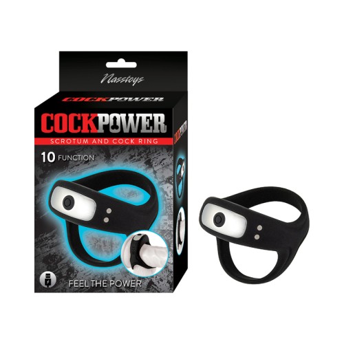 Anillo para el Pene y Escroto Cockpower Negro