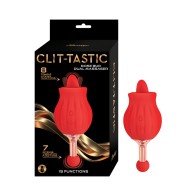 Clit-Tastic Rose Bud Dual Massager - Red