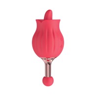 Clit-Tastic Rose Bud Dual Massager - Red