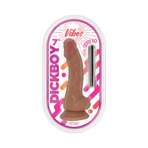 Dildo Dickboy Vibes 7 in. con Batería Recargable - Placer Realista