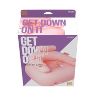 Cojín Inflable Get Down On It con Dildo y Correas