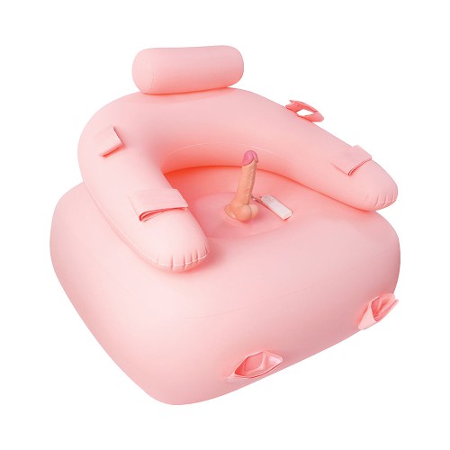 Get Down On It Inflatable Cushion with Dildo and Straps