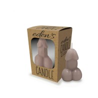 Eden's Vanilla Scented Penis Candle Taupe