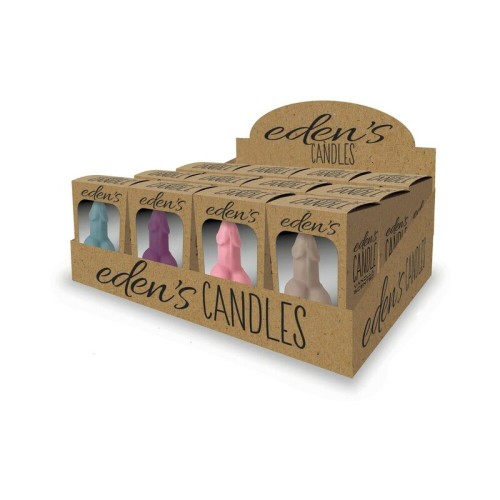 Eden's 12-Piece Penis Candles Display